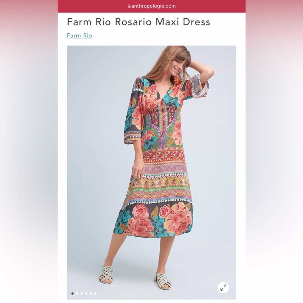 NWT Anthropologie Farm Rio dress xs